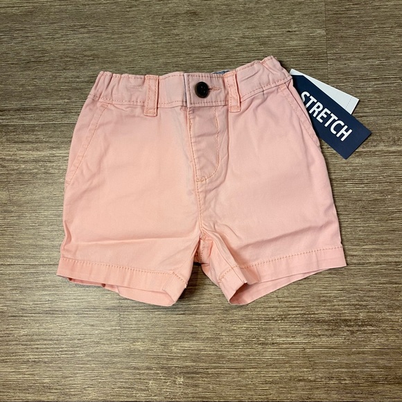 Oshkosh Baby Girls Stretch Flat Front Shorts - Picture 1 of 2